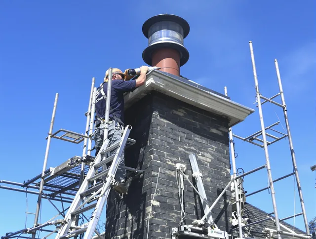 Sturdy chimney crown finished by Griswold Chimney Sweep in Griswold, CT