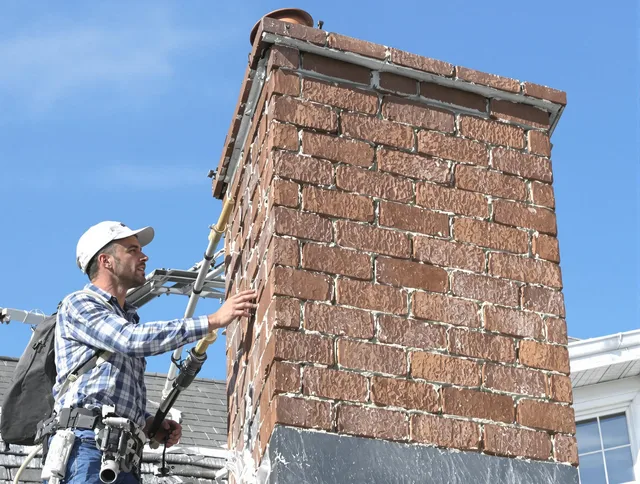 Brickwork for a chimney rebuild by Griswold Chimney Sweep in Griswold, CT