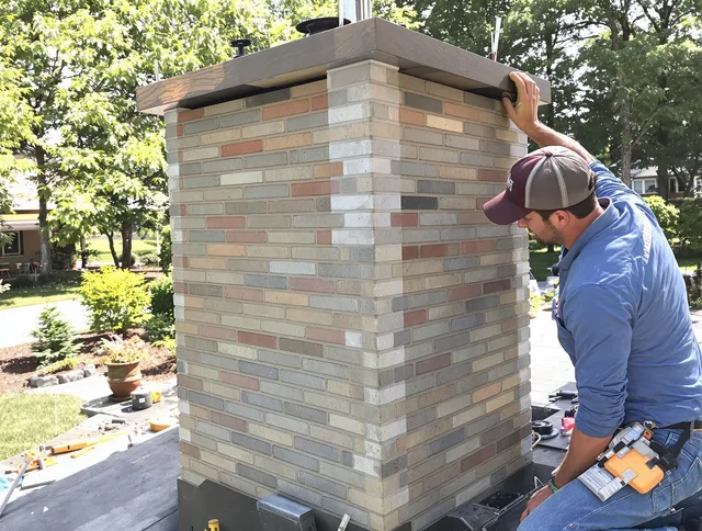 Griswold Chimney Sweep completing a modern chimney remodel in Griswold, CT