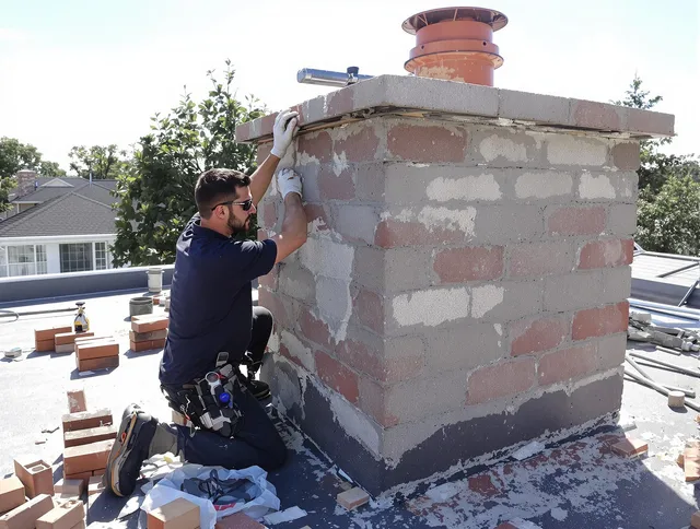 Advanced chimney repair process by Griswold Chimney Sweep in Griswold, CT