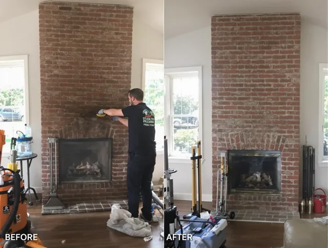Finished chimney sweeping service by Griswold Chimney Sweep in Griswold, CT
