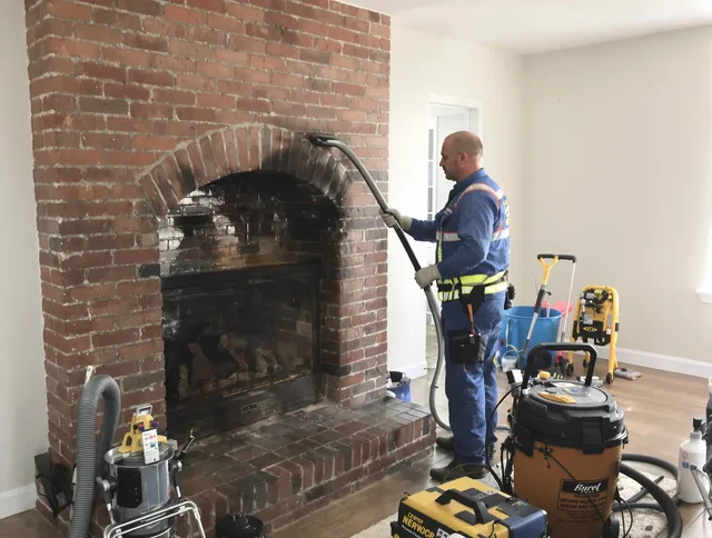 Griswold Chimney Sweep expert performing detailed chimney sweep in Griswold, CT