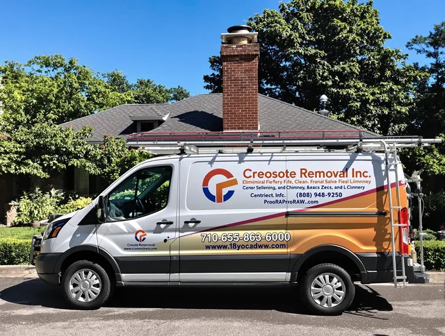 Griswold Chimney Sweep technician removing creosote safely in Griswold, CT