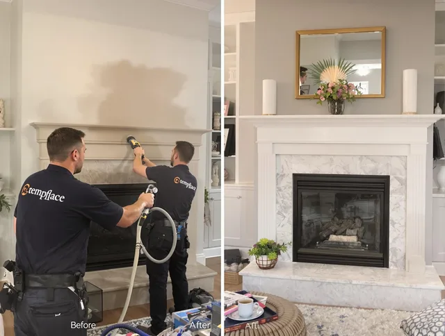 Professional soot removal by Griswold Chimney Sweep team in Griswold, CT